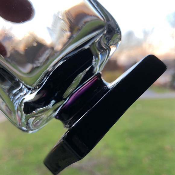 Set Of Four Vintage Disaronno Amethyst Pedestal Square Base  Cocktail Glasses - Picture 5 of 16